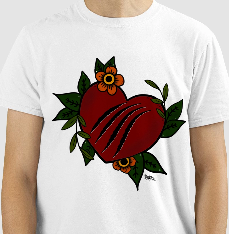 Camiseta - Coração Old