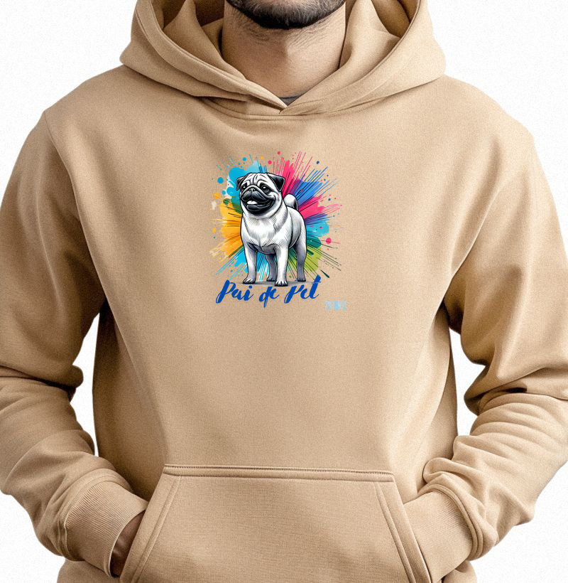 🐾🐶 PAI DE PUG – CARINHO, RESMUNGO E MUITO ESTILO!