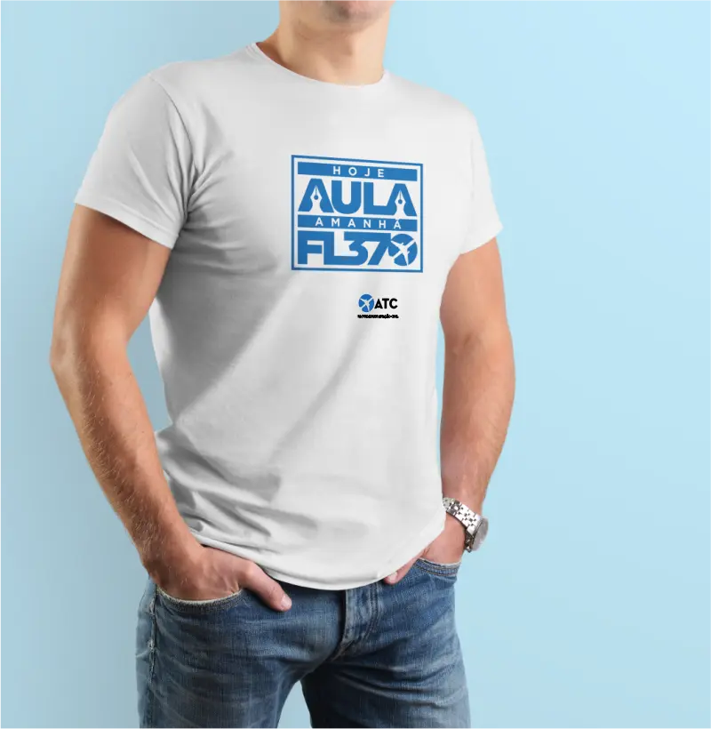 Camiseta "Hoje Aula, Amanhã FL370" – Edição Oficial ATC
