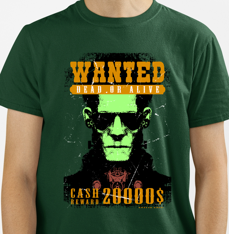 Camiseta Procurado Vivo ou Morto - Estética Rebelde e Rock | Exílio Röck