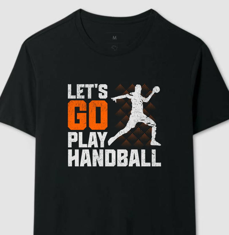 Camiseta de Handebol - LET'S GO PLAY HANDBALL -Laranja