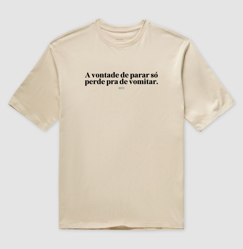 A vontade de parar só perde para de vomitar