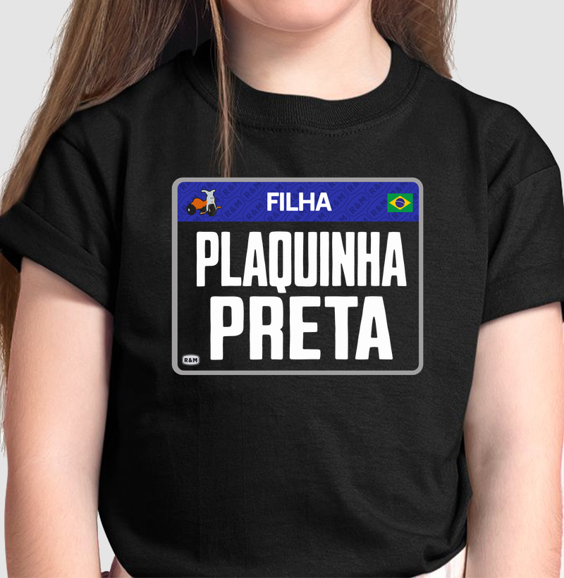 Filha Plaquinha Preta