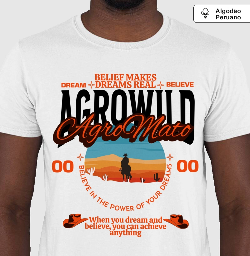 Camiseta Algodão Peruano Agro Wild