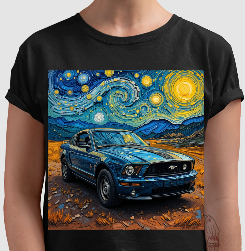 Camisetas Mustang Van gogh