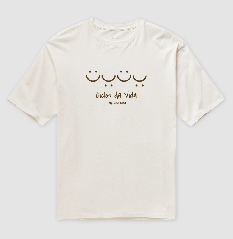 Camiseta Oversized - Ciclos da Vida