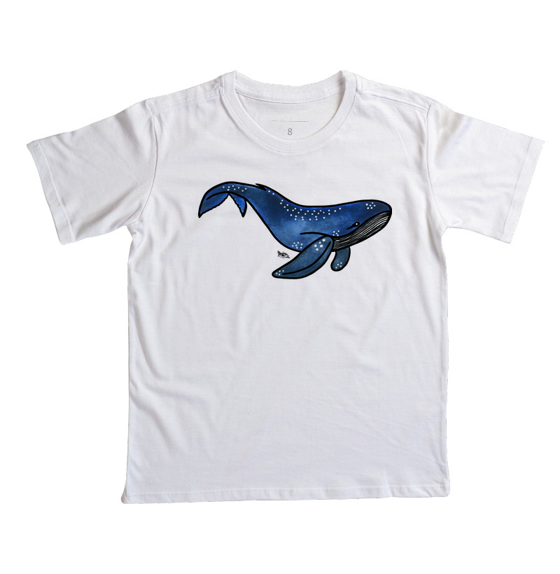 Baleia Azul Aquarela
