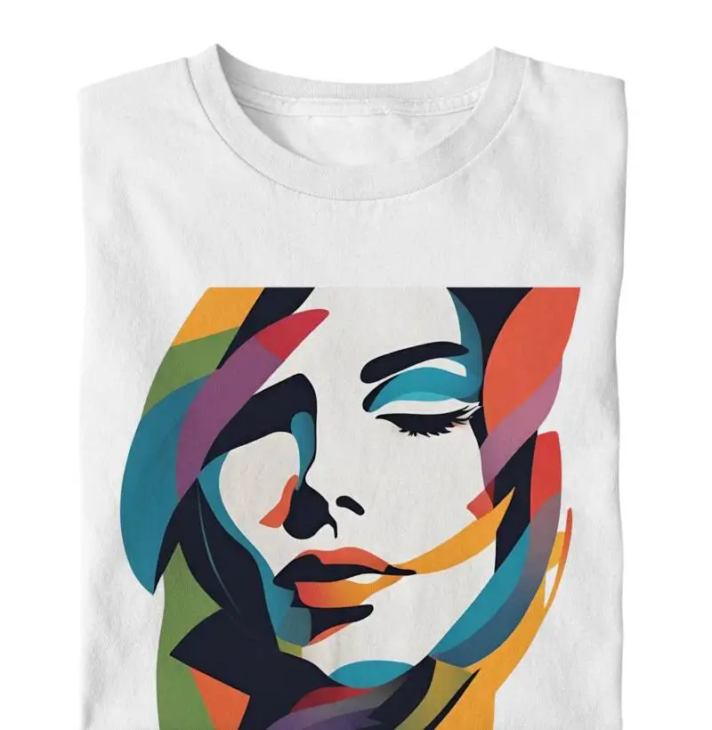 Camiseta Reserva Ink - Rosto de Mulher Artístico