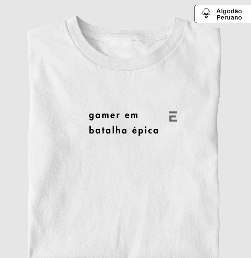 gamer em batalha épica