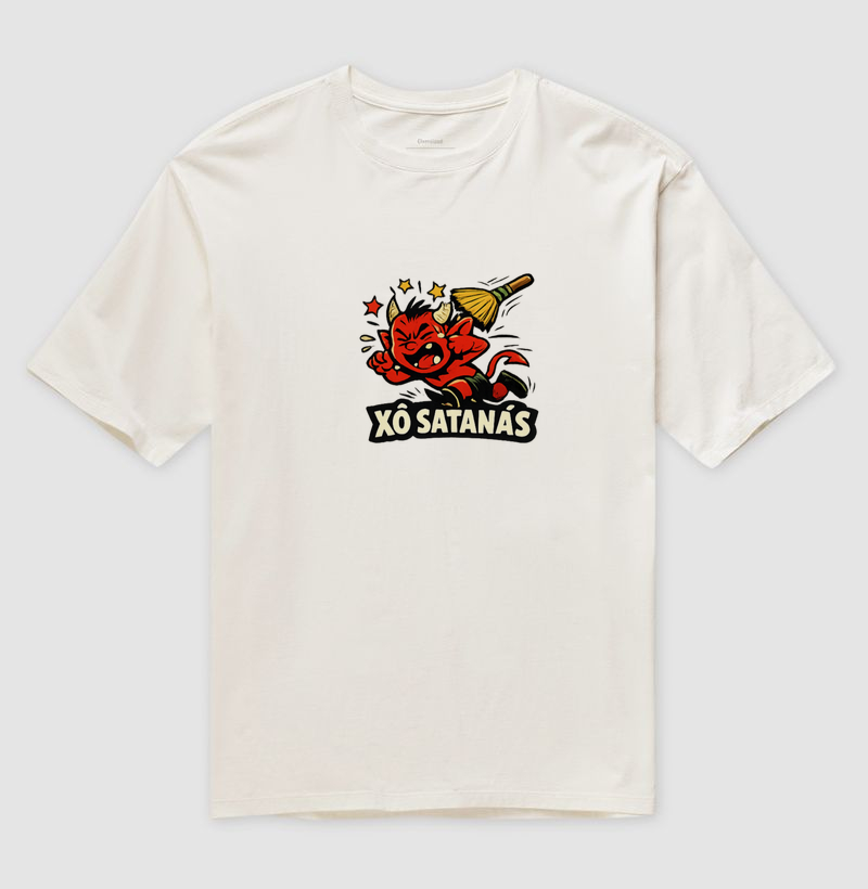 Camiseta Xô Satanás 😈🧹