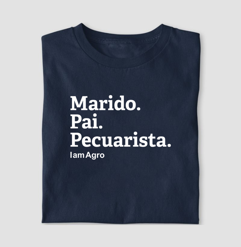 Camiseta Pai - Marido - Pecuarista