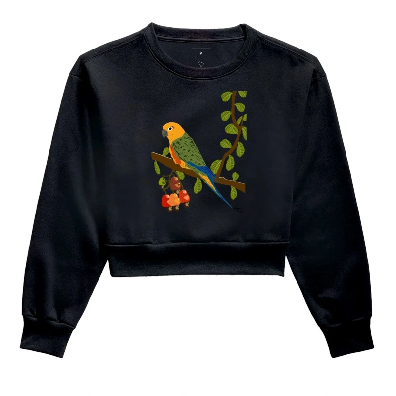 Moletom Cropped Jandaia e Caju