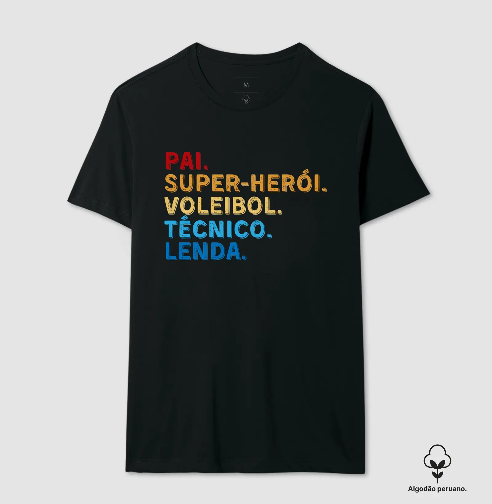 Camiseta Premium Voleibol Pai Super-herói