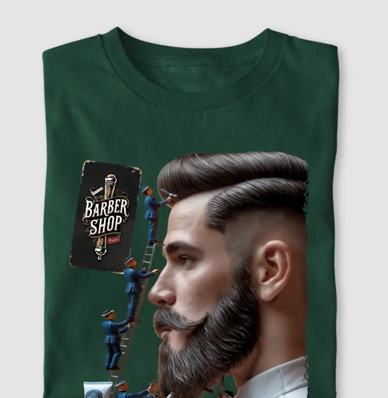 Camiseta Barbershop Estética Masculina