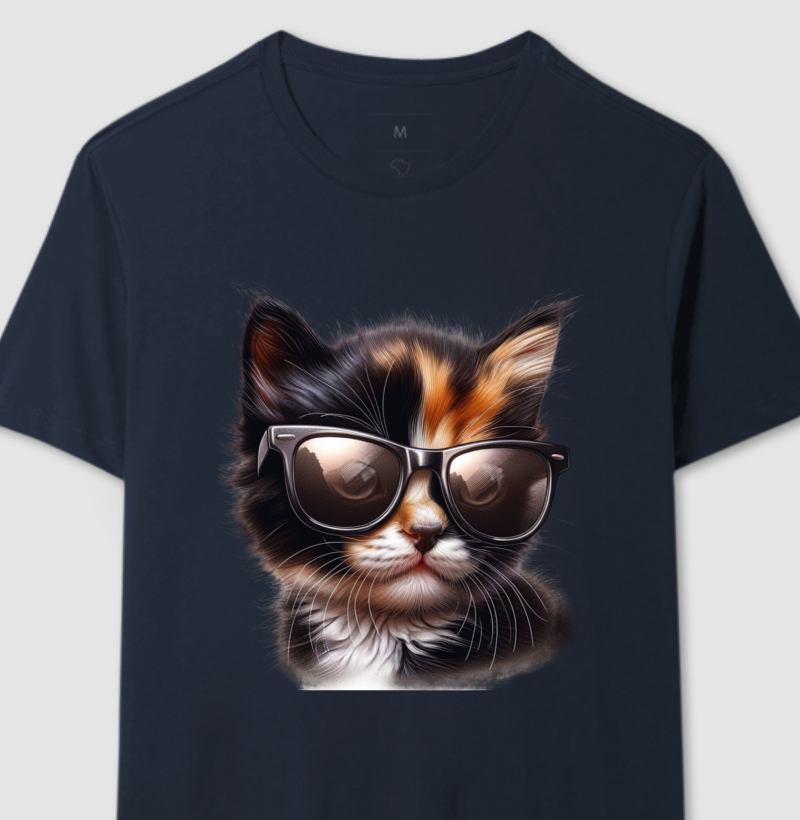 Gatinho com óculos de sol