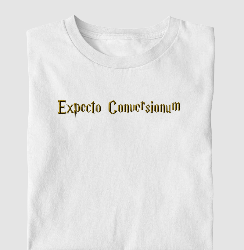 Camiseta "Expecto Conversionum"- Camisetas de Tráfego | Exclusiva para Gestores