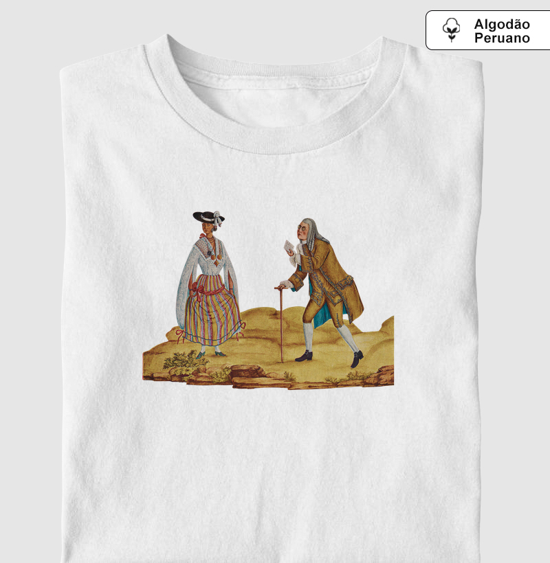 Camiseta Carta de Amor: Encontro no Brasil Colonial