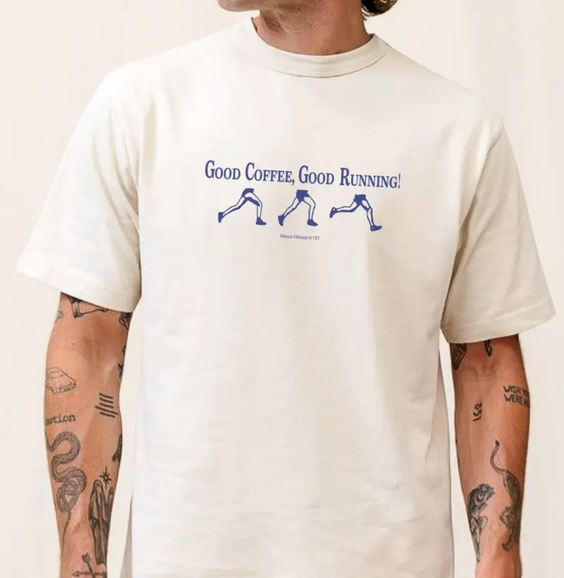 OVERSIZED - Good coffee, good running