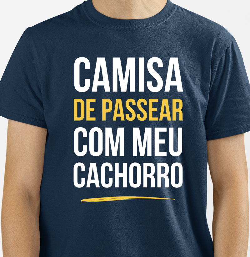 Camisa de Passear com meu Cachorro
