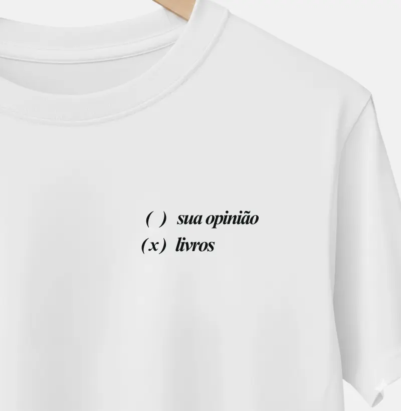 Não quero sua opinião