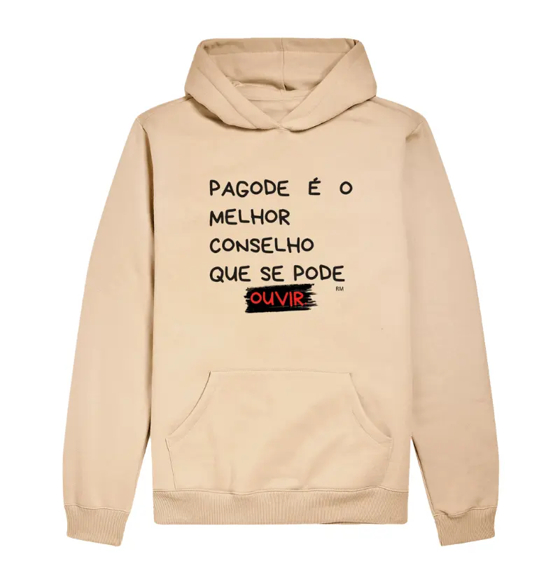 Moletom Slim Com Capuz - Pagode é o Melhor Conselho Que Se Pode Ouvir