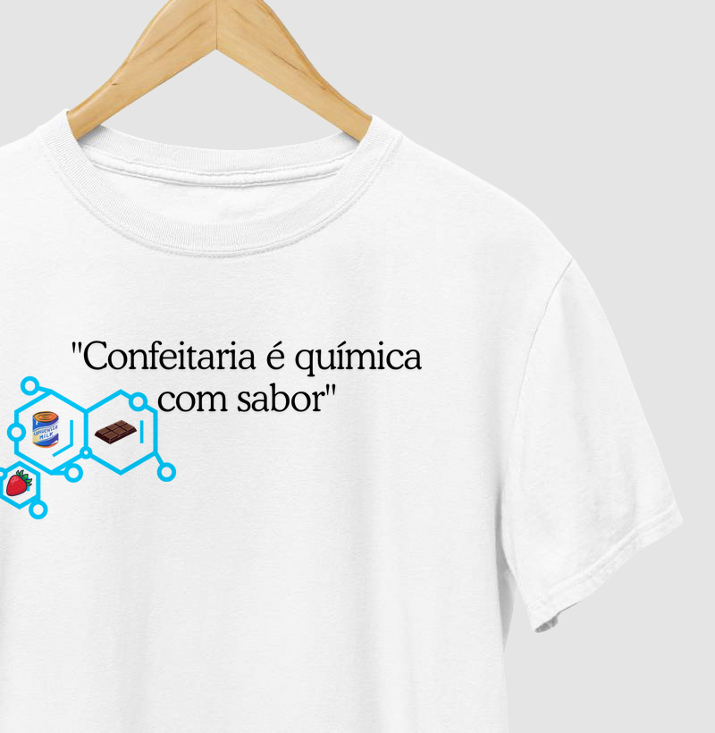 T-shirt química com sabor
