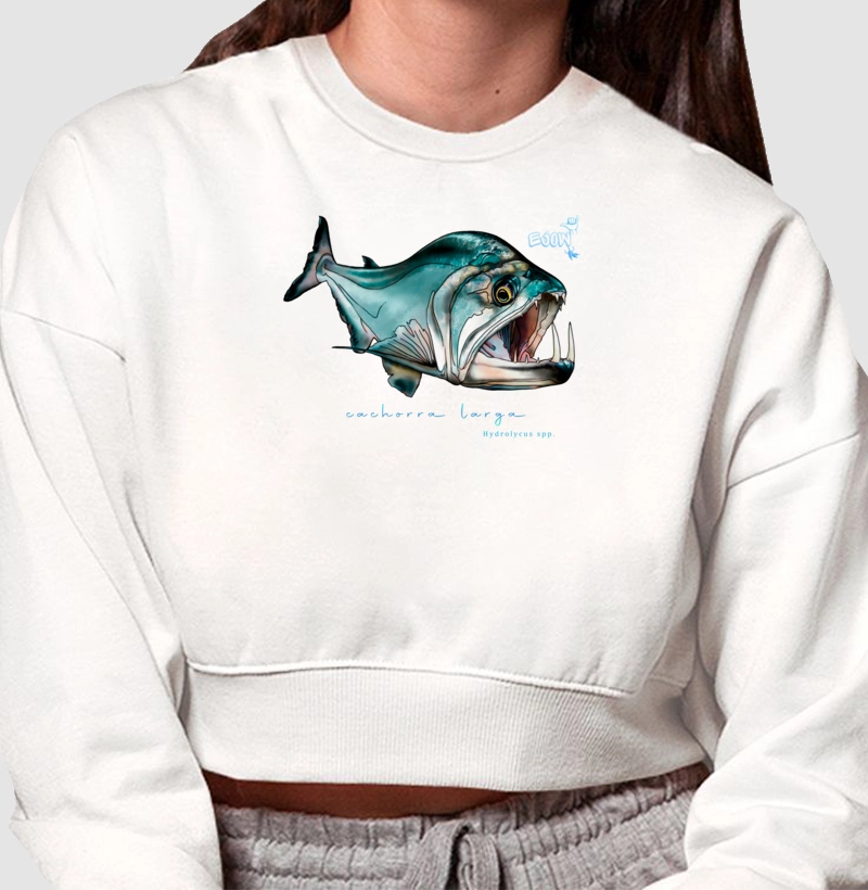 MOLETOM CROPPED CACHORRA