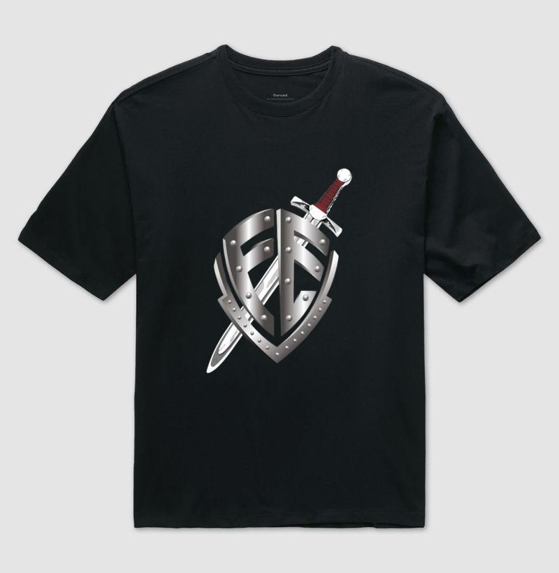 Camiseta Escudo Fé Estilizado
