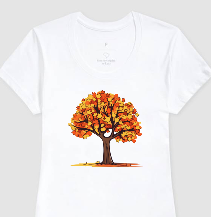 Árvore outono - Camiseta feminina 
