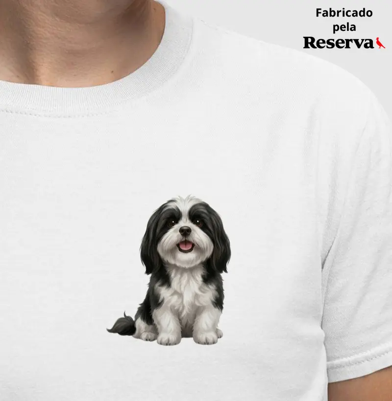 Lhasa Apso Preto Minimalista