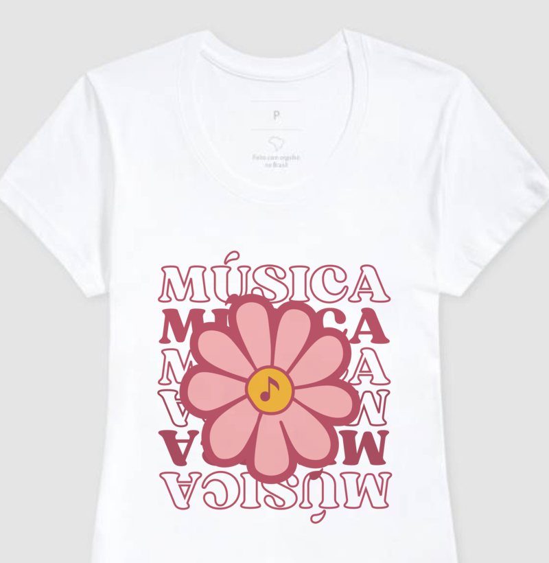 Camiseta "Flor Melódica"