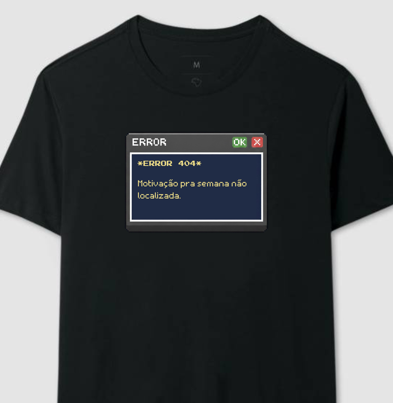 Camiseta Error 404 Reset8Bit