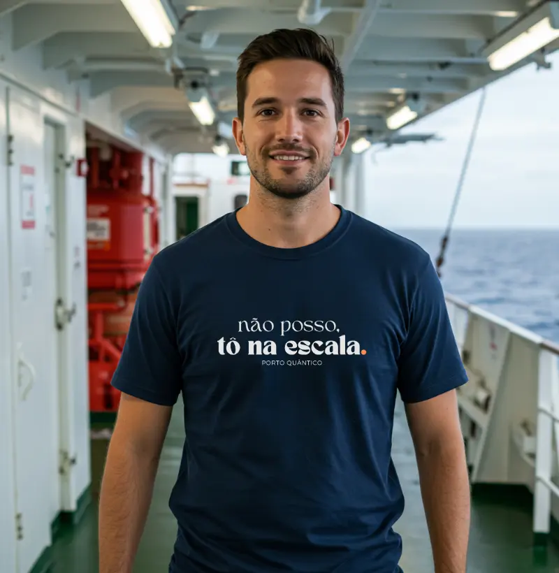Camiseta Unissex 100% Algodão - Não posso, tô na escala