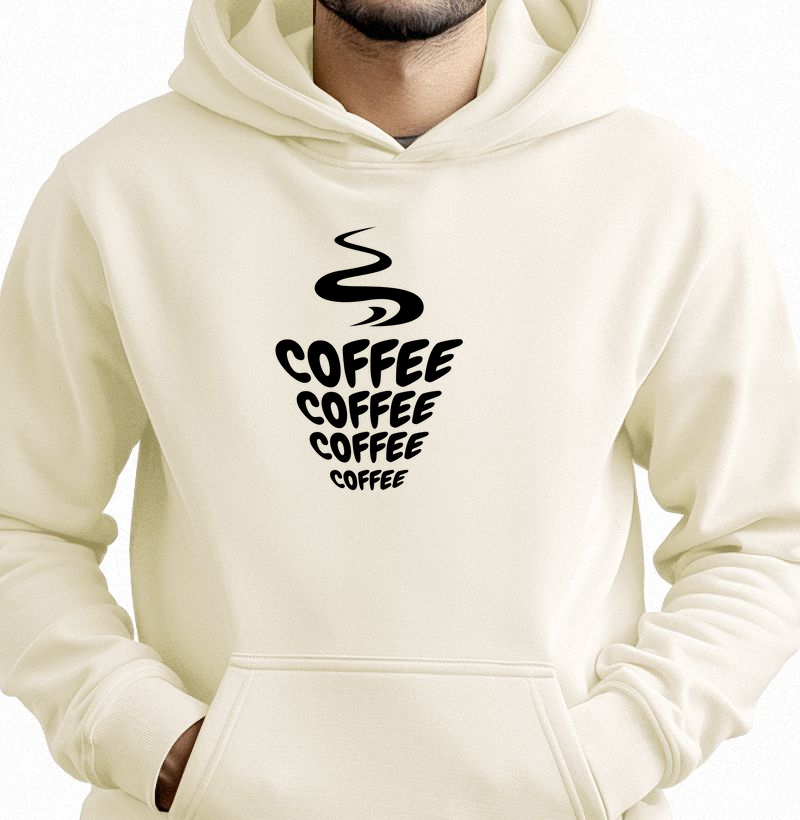 Coffee Lovers: Moletom com Bolso -  A Paixão por Café em Cada Detalhe