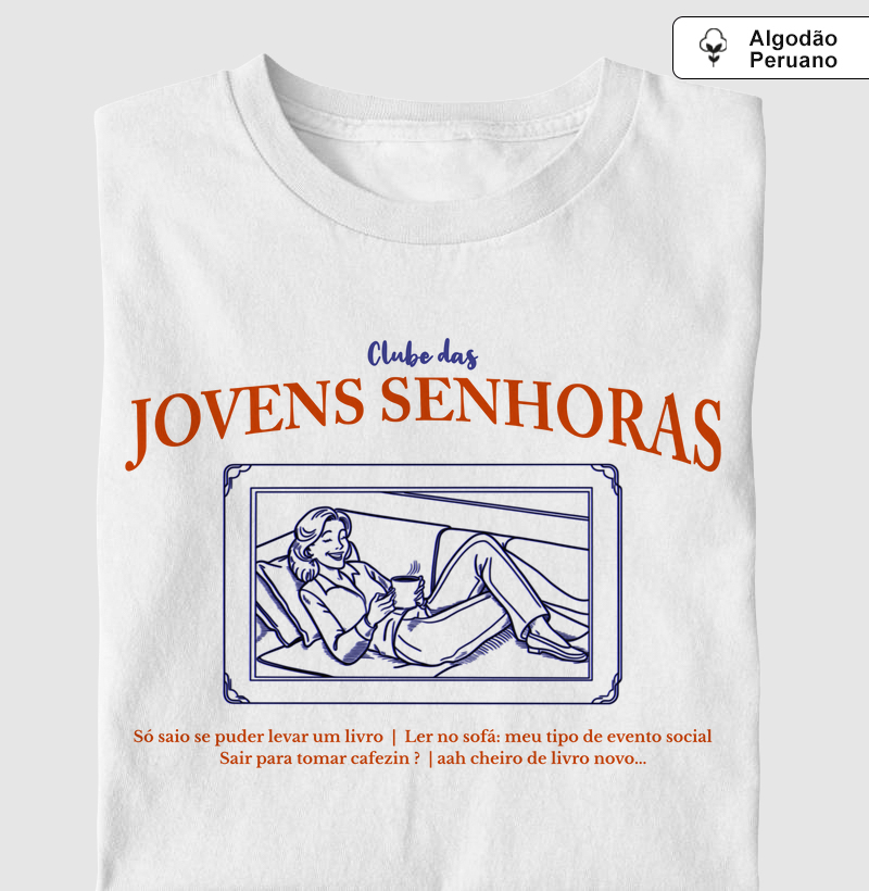 Camiseta Algodão Peruano -  Jovens Senhoras