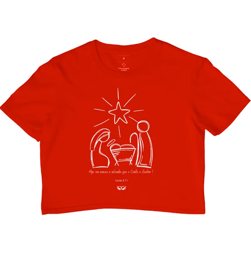 Croped de Natal Hoje vos nasceu o Salvador.