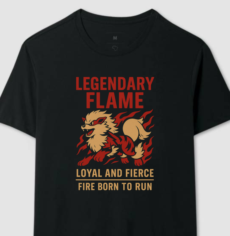 Legendary Flame Arcanine Pokémon Retro Series