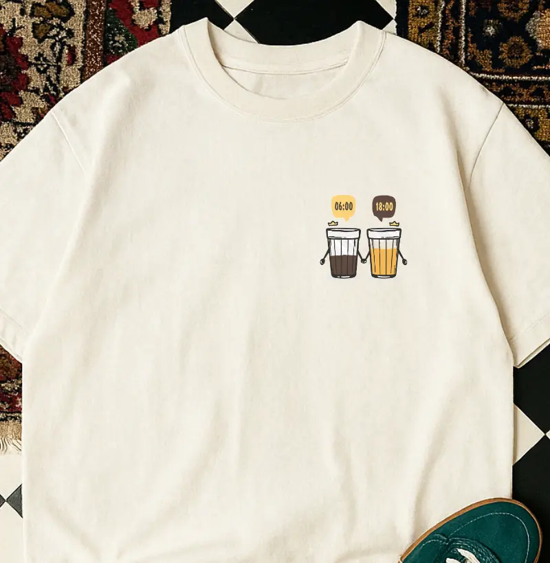 OVERSIZED - Café de manhã e Cerveja à noite