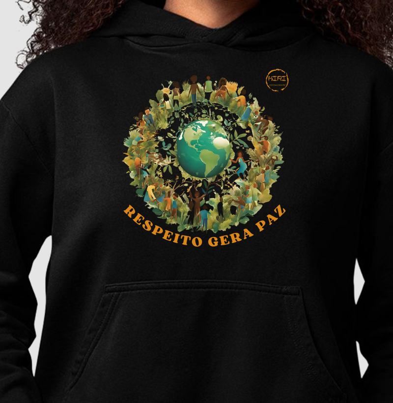 Moletom Capuz KIRI - Respeito Gera Paz