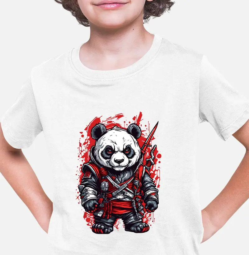 Warrior Panda T-Shirt Kids