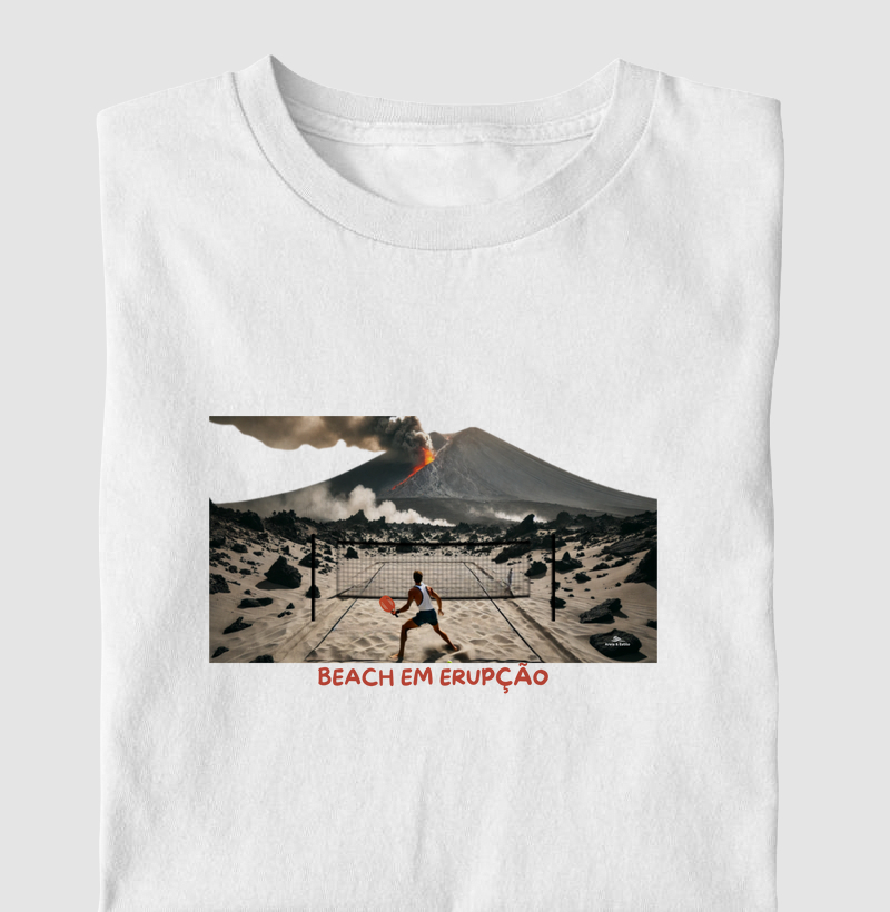 Estampa Beach em Erupção