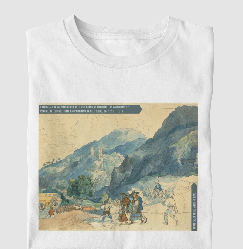 Landscape near Innsbruck, por CARL PHILIPP FOHR (1795-1818).
