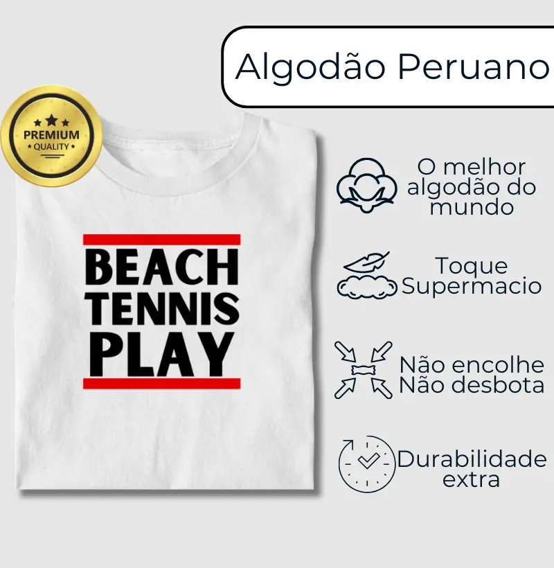 Algodão Peruano - Jogue Beach Tennis