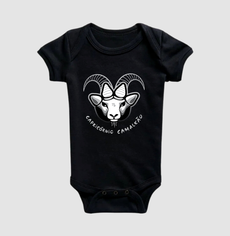 Body Infantil Camaleão Signos - Capricórnio