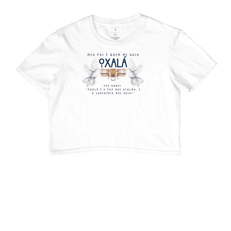 Estampa Oxalá 2 Pombas Branco Fem.