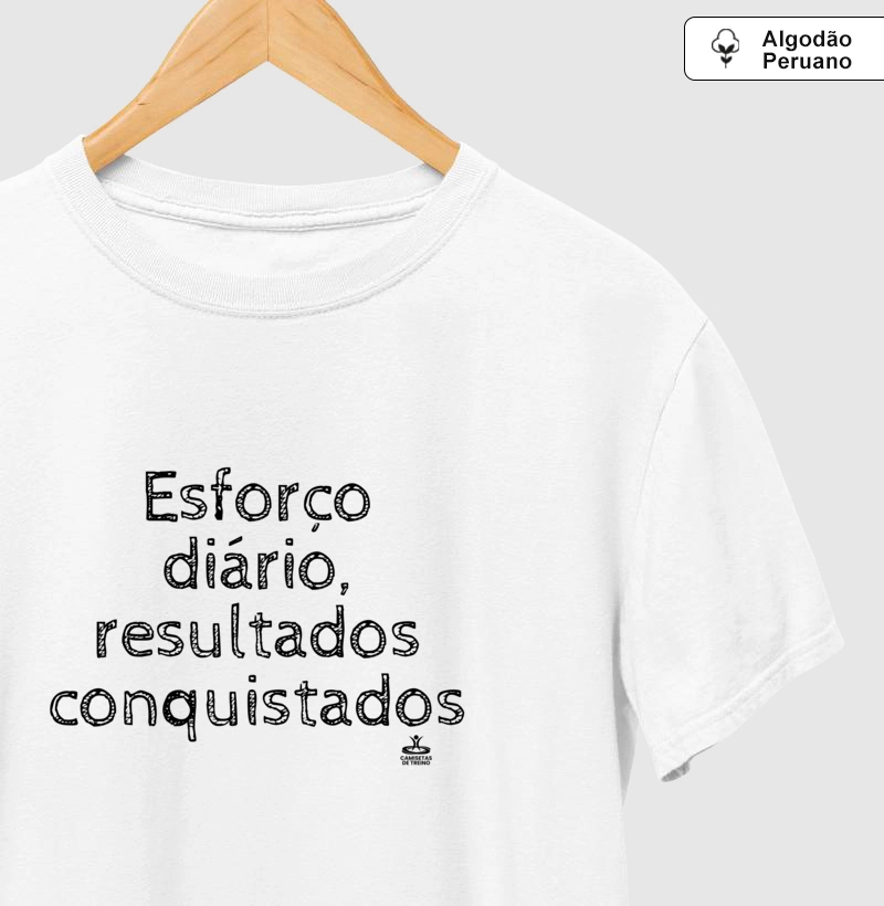 Esforço diário, resultados conquistados