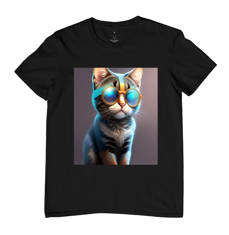 Camiseta Gato Futurista