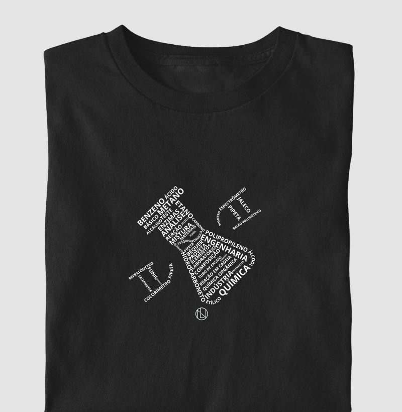 Camiseta Químico palavras