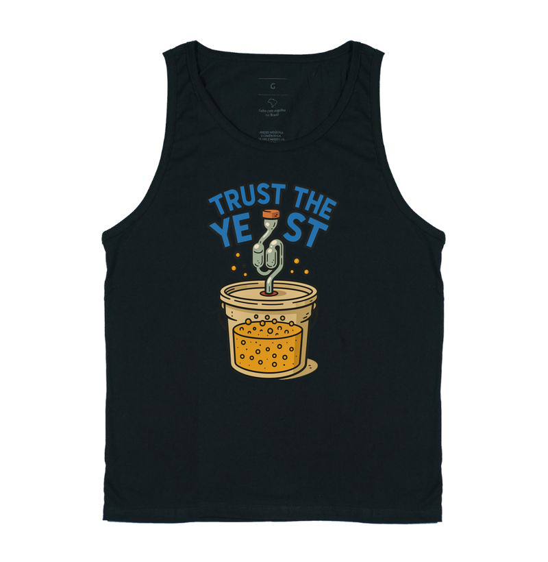 Camiseta Trust the Yeast – Fermentação Criativa