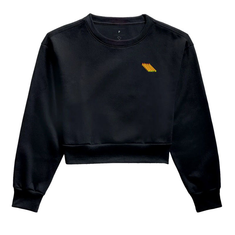cropped moletom  minimalista alera 